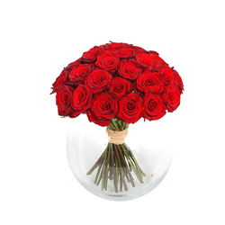 Букет из 31 красной розы «Рубин»