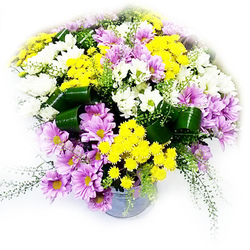 Букет цветов «Вальс хризантем»