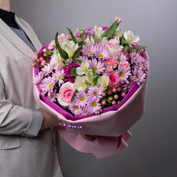 Букет цветов «Нежный Зефир»